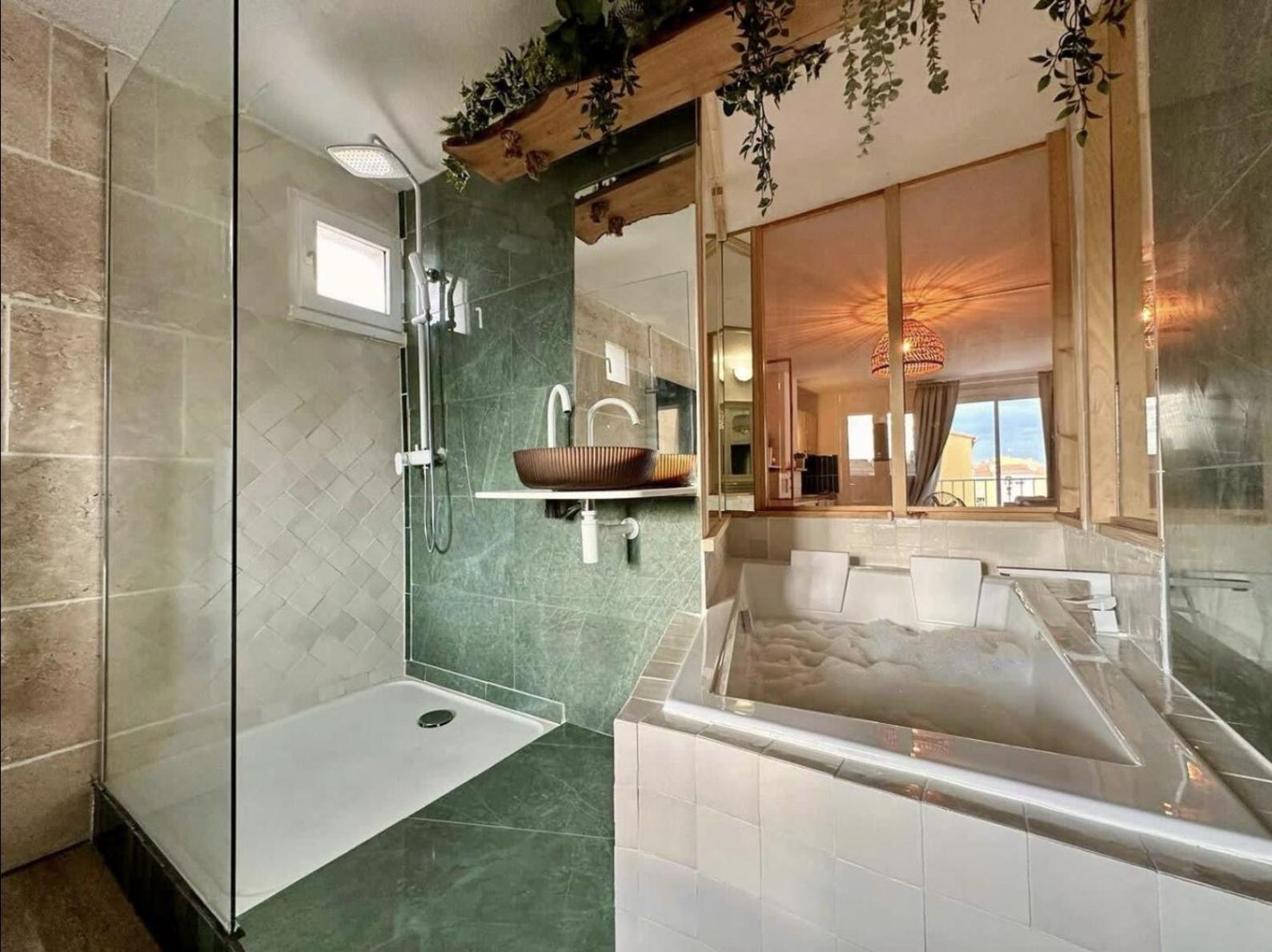 アグドAll New Loft Architecte - Bain Duo & Cinemaアパートメント エクステリア 写真