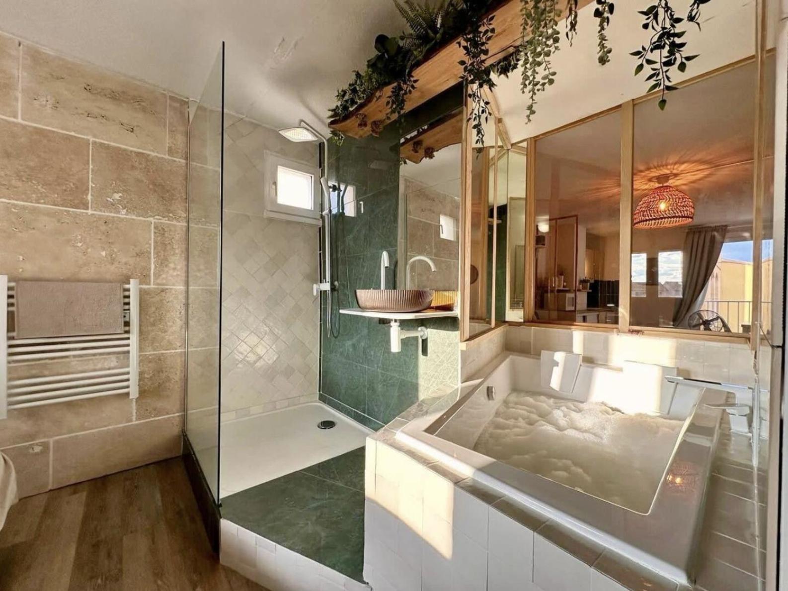 アグドAll New Loft Architecte - Bain Duo & Cinemaアパートメント エクステリア 写真